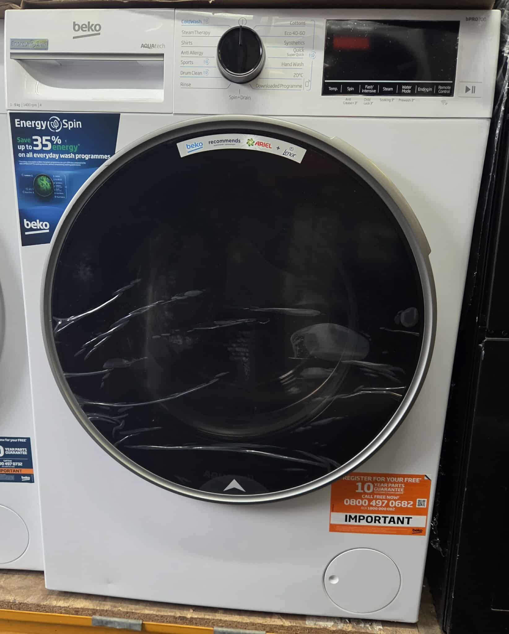 beko 9kg washing machine ( new graded ) - Image 2