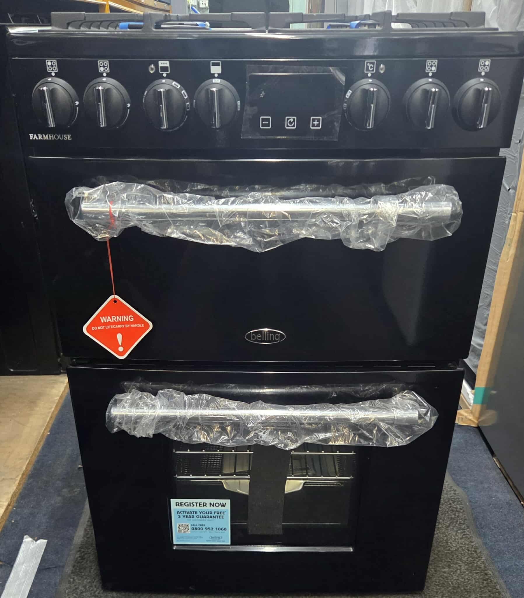 BELLING FARMHOUSE 60cm DUAL FUEL COOKER ( new graded) - Image 2